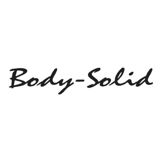 Body Solid EXM1 Assembly Instructions & Owner's Manual