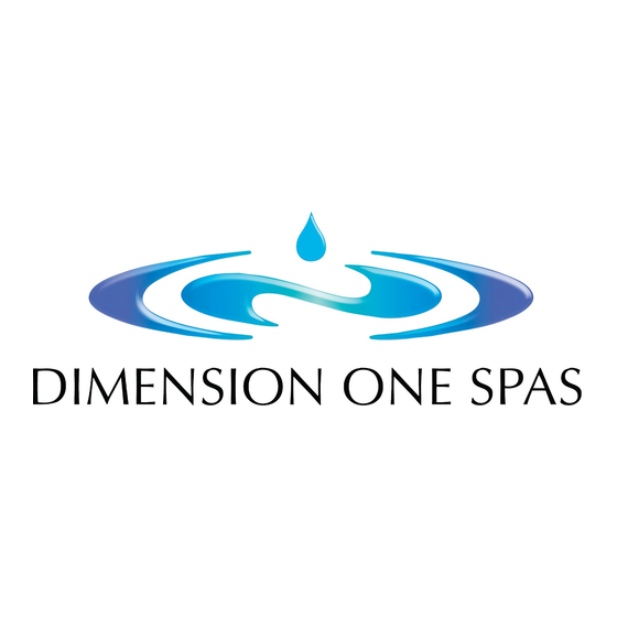 Dimension One Spas Home Hot Tubs Planning And Installation Manual