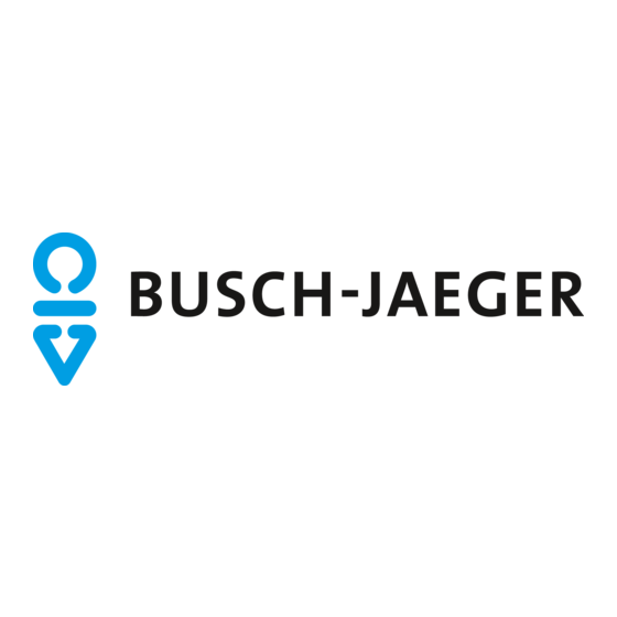 Busch-Jaeger Busch-Watchdog 280 ProfessionalLINE Installation Instructions