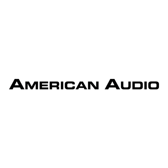 American Audio V3000/V2000 User Instructions
