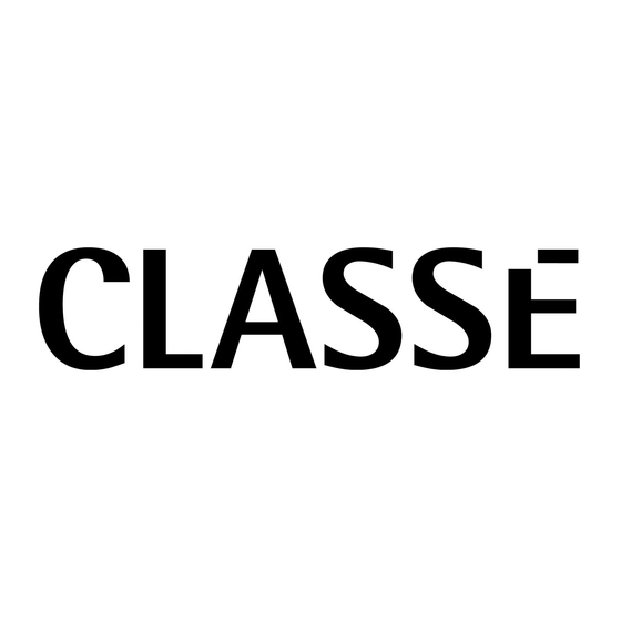 CLASSÉ AUDIO P-100 Owner's Manual