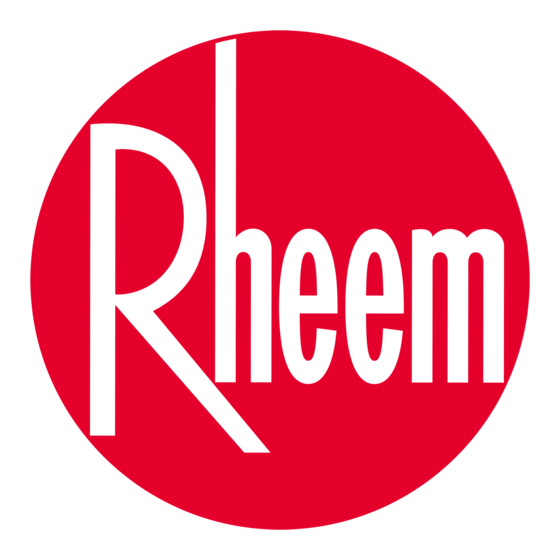 Rheem RUUD Commercial StorageTanks Specification Sheet