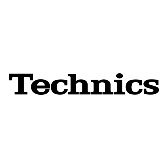 Technics SB-TA210K Operating Instructions Manual