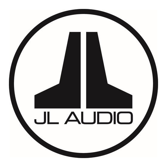 JL Audio W7AE Owner's Manual