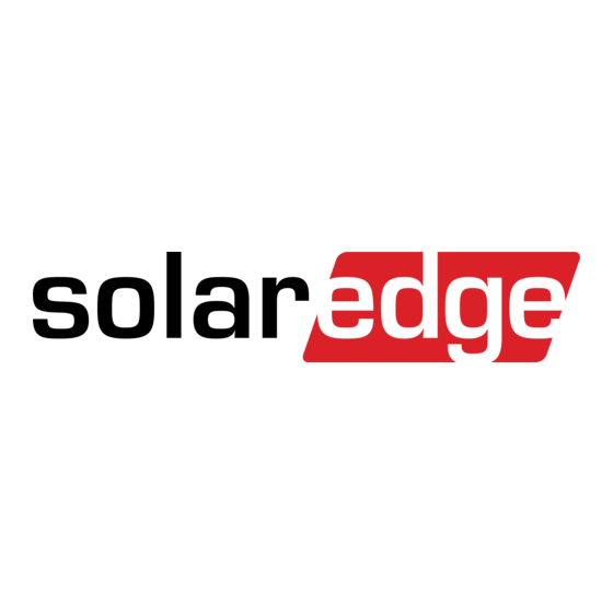 SolarEdge SE330K Quick Installation Manual