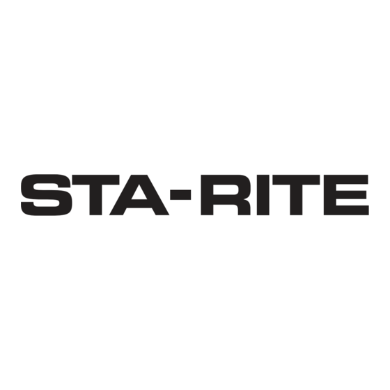 STA-RITE SR User Manual