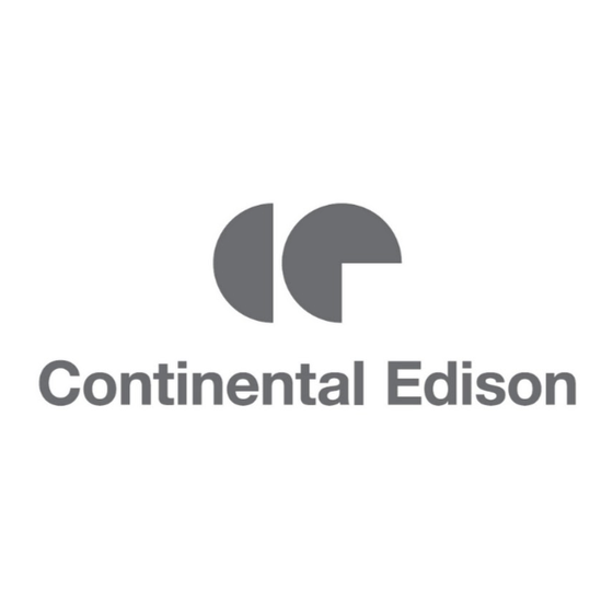 CONTINENTAL EDISON CEHD6058S Installation Manual
