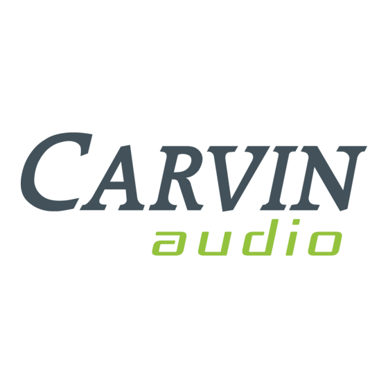 CARVIN BRX1018 Instruction Manual