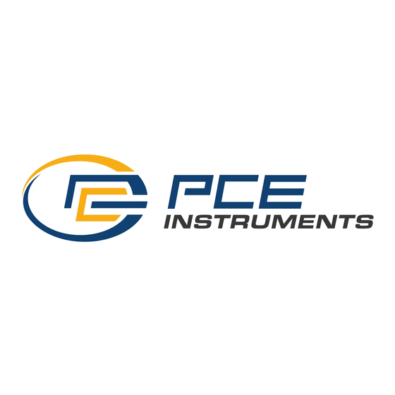 PCE Instruments PCE-TC 30 Manual