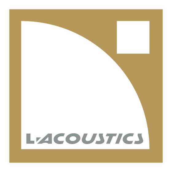 L-Acoustics L-CASE II Owner's Manual