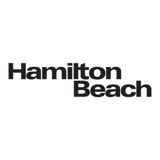Hamilton Beach Immersion Mixer Operation Manual