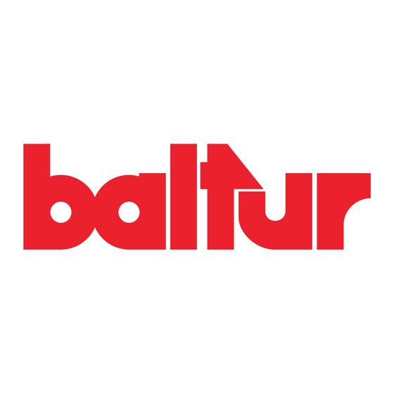 baltur 56760010 Instruction Manual For Installation, Use And Maintenance