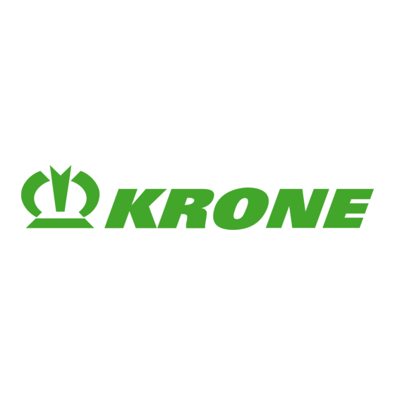 Krone EasyCut 7540 Operating Instructions Manual