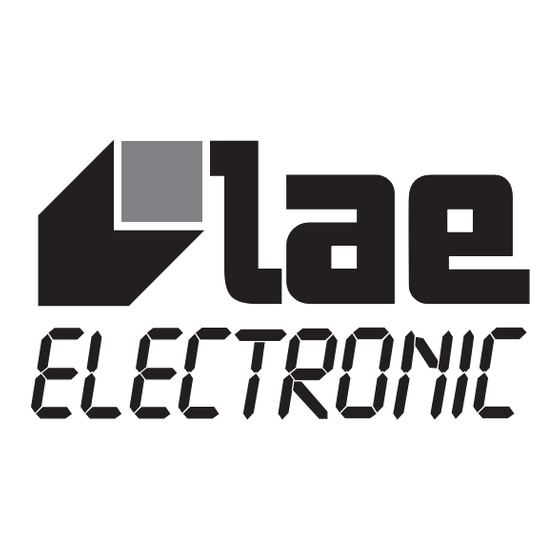 LAE electronic MP1 Series Instructions For Installation And Use Manual