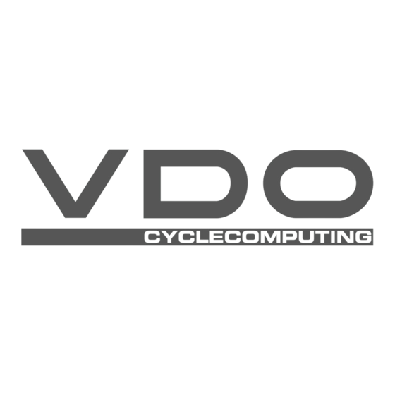 VDO Cyclecomputing R5GPS Short Manual