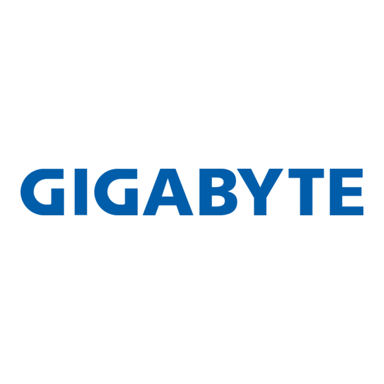 Gigabyte SBC Series Quick Installation Manual