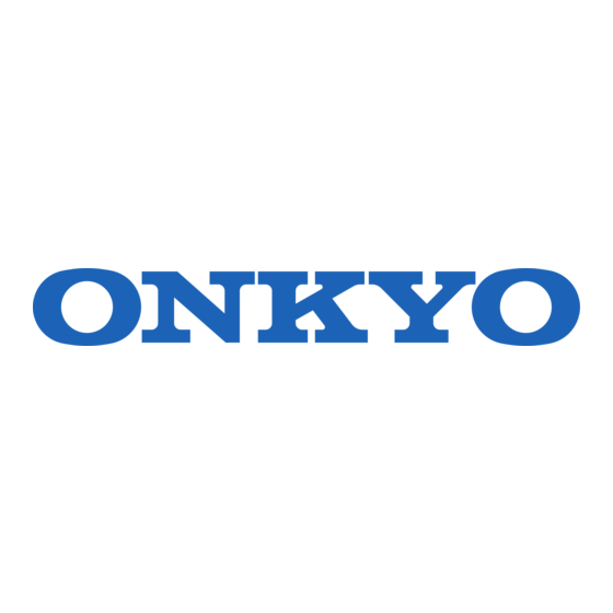 Onkyo TX-SR804 Service Manual