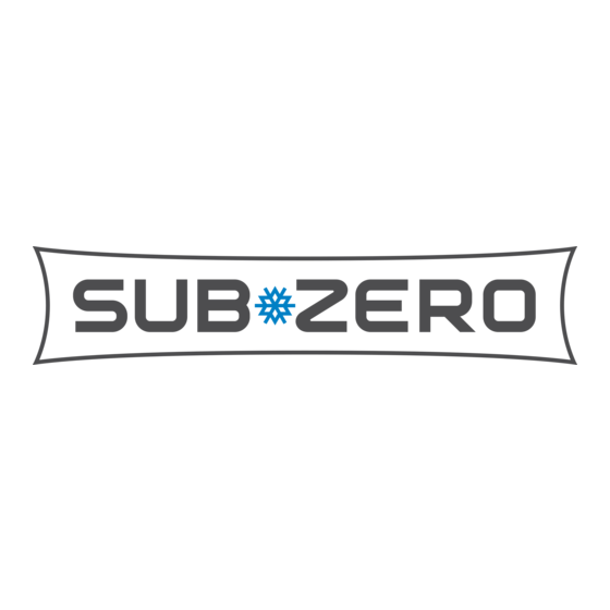 Sub-Zero 400 Series Use And Care Manual