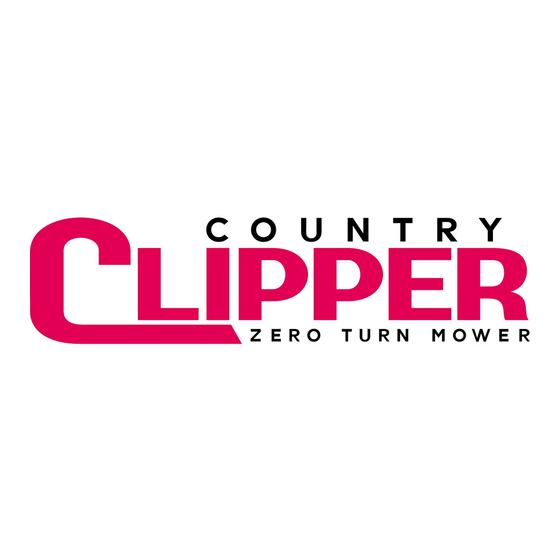 Country Clipper JAZee One SR100 Safety Instructions & Operator's Manual