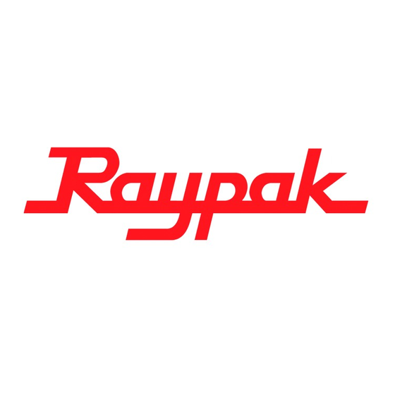 Raypak SpaPak 552 & 1102 Technical Data