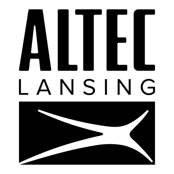 Altec Lansing 406B LF SPEAKER Manual