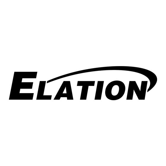 Elation EPAR TRI User Instructions