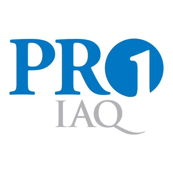 Pro1 IAQ T705 Operating Manual
