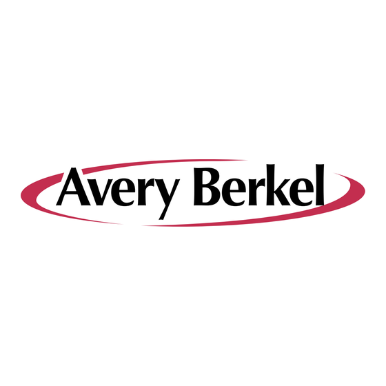Avery Berkel A301CE Service Instructions Manual