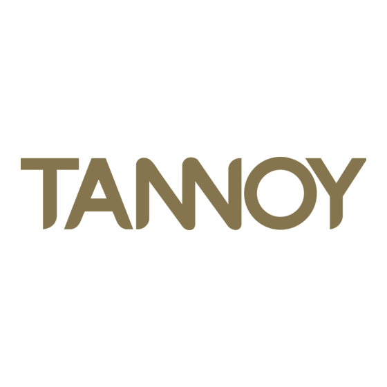 Tannoy VSX SERIES Operation Manual