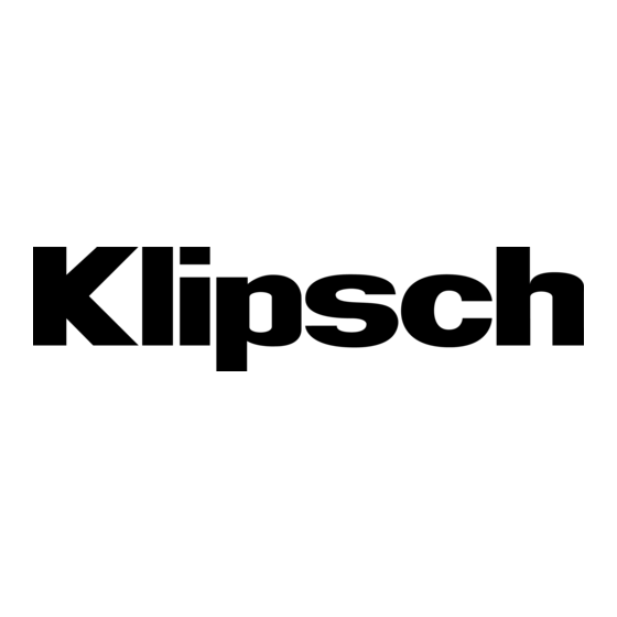 Klipsch OUTDOOR SPEAKER Owner's Manual