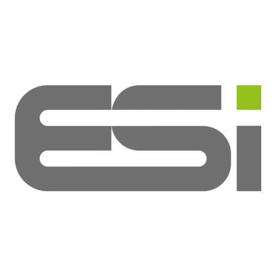 ESI 5 Series User Instructions