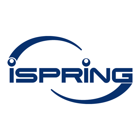 Ispring RCC Series Installation Instructions & User Manual