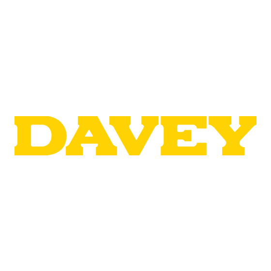 Davey M5138 Installation And Operating Instructions Manual