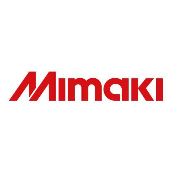 MIMAKI TS5-1600AMF Operation Manual