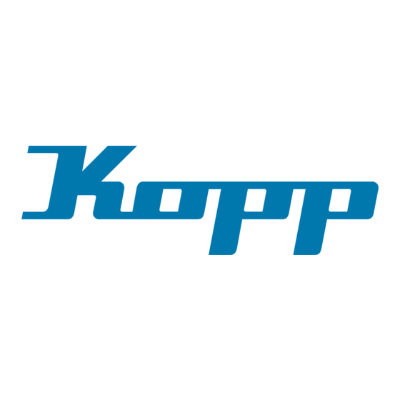 Kopp Free-control Operating Instructions Manual