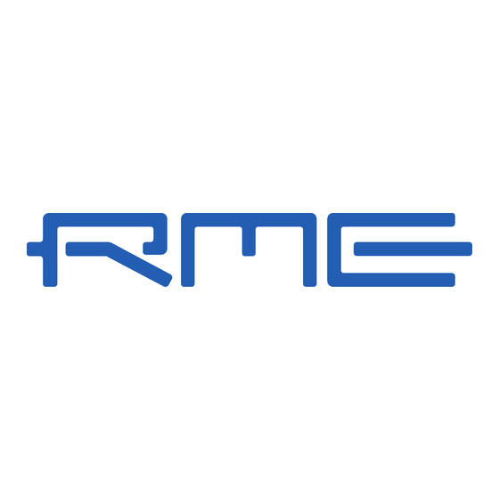 RME Audio AEB4/8-1 User Manual
