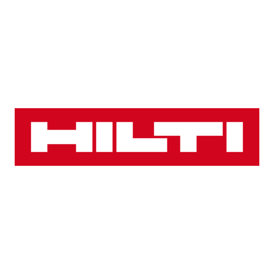 Hilti DD 160 Operating Instructions Manual