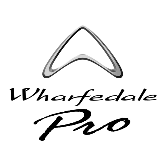 Wharfedale Pro JADE SERIES JADE-1 User Manual