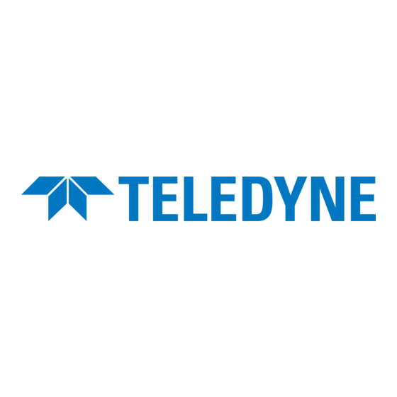 Teledyne HDO Series Instructions