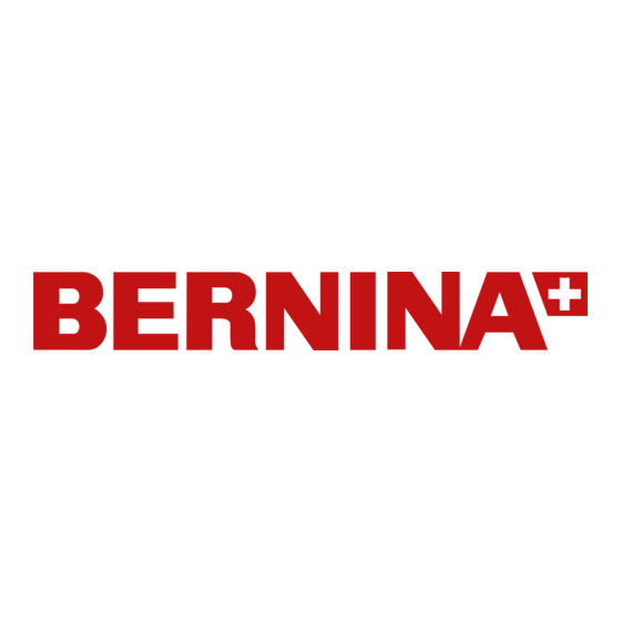 Bernina B 780 Quick Manual