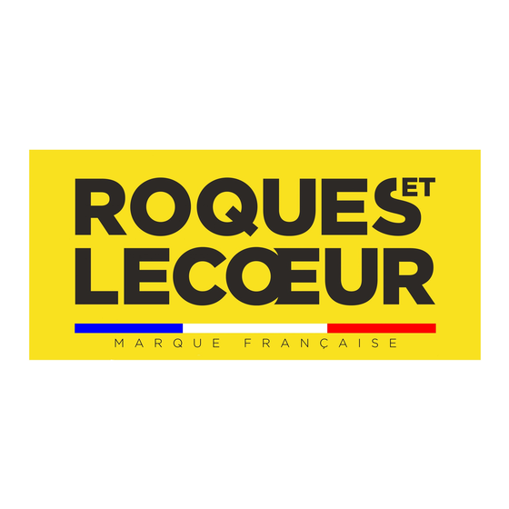 ROQUES LECOEUR RL605 Operating Instructions Manual