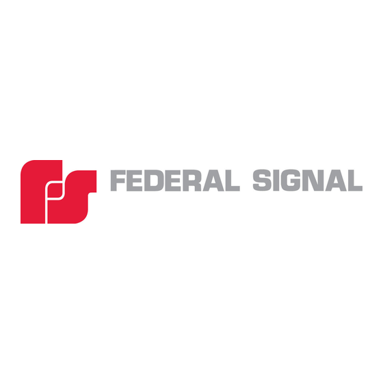 Federal Signal Corporation BP350S Installation And Operating Instructions