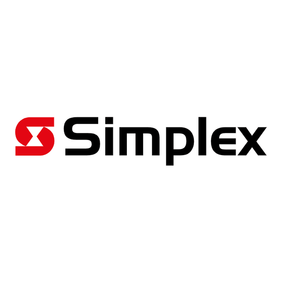 Simplex 4001 Series Quick Start Manual