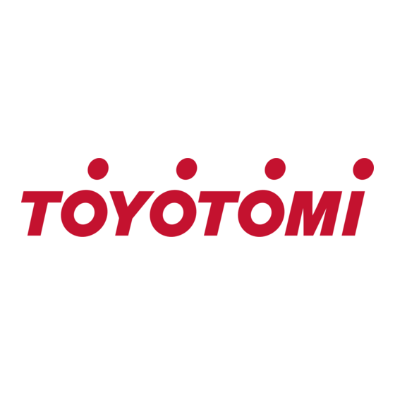 Toyotomi TGS-28FWCA Owner's Manual