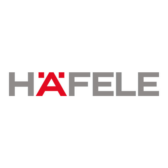 Hafele Finetta Flatfront S20 US FB Manual