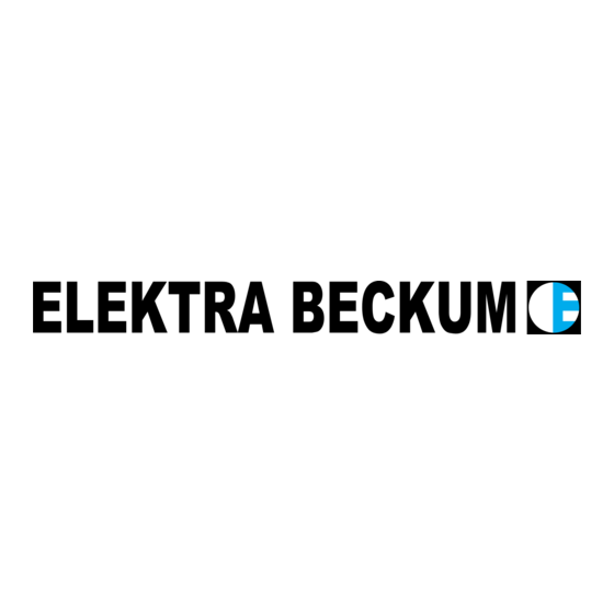 Elektra Beckum BAS 315/4 GDN 55 Operating Instructions Manual