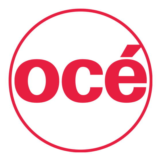 Oce OP1016 Operation Manual