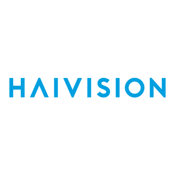 Haivision Connect DVR Quick Start Manual