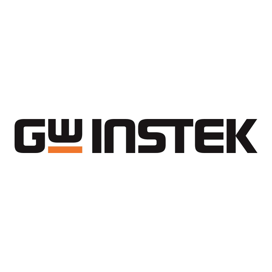 GW Instek LCR-8101G User Manual