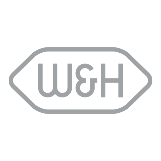 W&H WS-90 Instructions For Use Manual